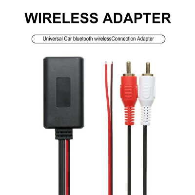 #ad 5 12V Car Universal Wireless Bluetooth Module Music Adapter Cable 2RCA Aux Audio $8.39