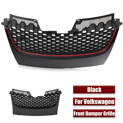 #ad ABS Car Honeycomb Style Front Bumper Upper Grille For VW Golf GTI GLI Jetta MK5 $385.00