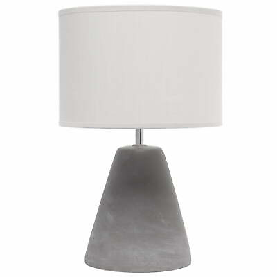 #ad Concrete Pinnacle Table Lamp in Gray with Gray Shade $22.00