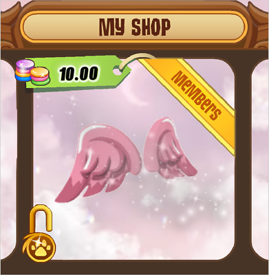 #ad Animal Jam Classic GLOSSY CUPID WINGS UPDATED PRICES IN THE DESCRIPTION $10.00