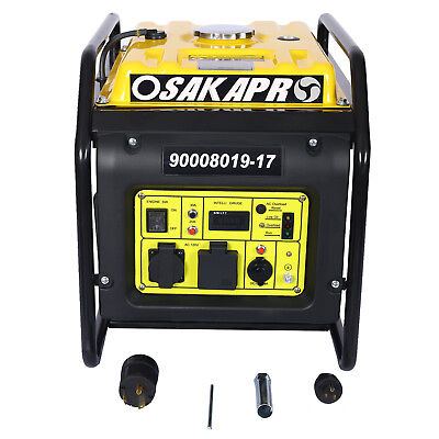 #ad Open Frame Inverter Generator Gas Powered 208CC OHV 4 stroke 4200w Home Back Up $392.99