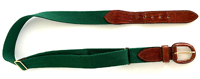 #ad Vintage 70#x27;s Minimalist Skinny Leather Belt by Bullock amp; Jones Adjustable Size L $99.99
