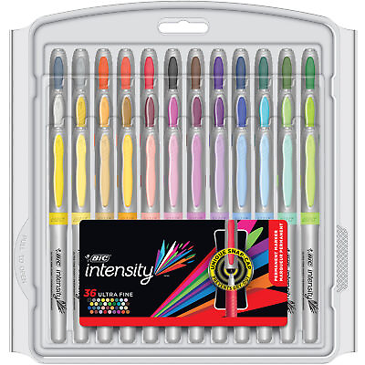 #ad BIC Intensity Permanent Marker Fashion Colors Ultra Fine Point 36 Count $19.99