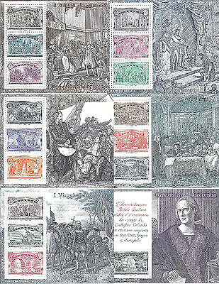 #ad 1992 Italy Italia Voyages of Columbus 500 Set of 6 S S 1883 1888 MNH $9.99