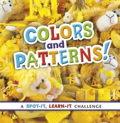 #ad Colors and Patterns : A Spot It Learn It Challenge Board book GOOD $4.35