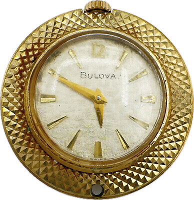 #ad Antique Bulova 17 Jewel Mechanical Pocket Pendant Watch 6CF West Germany $40.00