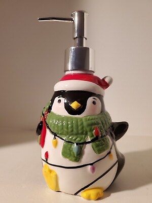 #ad Christmas Penguin Soap Or Lotion Dispenser. Holidays $14.99