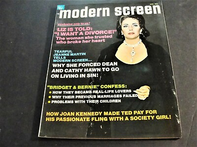 #ad Modern Screen Liz is told: I want a Divorce January 1973 Magazine. $21.87