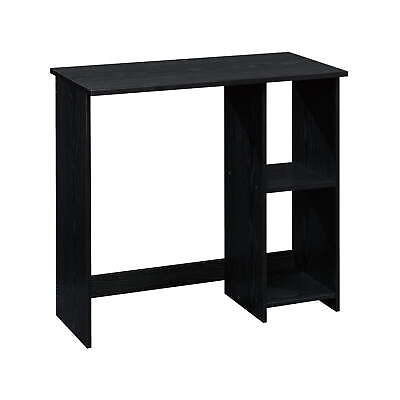 #ad Small Space Writing Desk with 2 Shelves True Black Oak Finish $36.87
