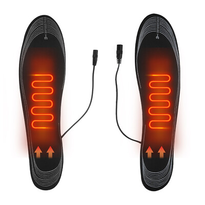#ad USB Electric Heated Shoe Insoles Sock Feet Heater Foot Pads Winter Warmer Insole $6.59