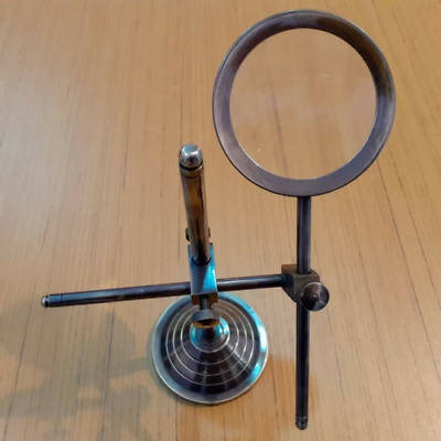#ad Antique Magnifying Glass With Stand Nautical Maritime Adjustable Brass Magnifie $28.16