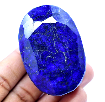#ad 575.5 Ct Natural Huge Blue Sapphire Certified Museum Use Treated Oval Gemstone $29.99