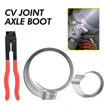 #ad Set of 20 Axle CV Joint Boot Crimp Clamps Small Large Kits Adjustable Tool EOE $21.99