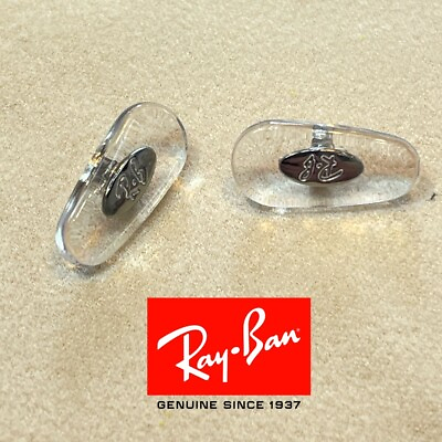 #ad New Replacement Authentic Rayban Eyeglasses Sunglasses NOSE PADS Plug In Silver $16.97