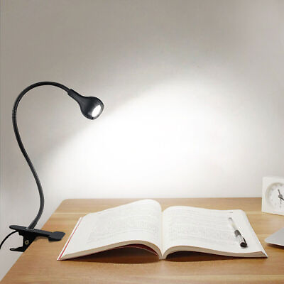 #ad LED Flexible USB Reading Light Clip On Beside Bed Table Desk Lamp C $10.16