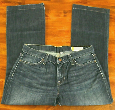 #ad Women#x27;s Size 4 Gap Jeans Long amp; Lean Boot Cut Stretch Distressed Blue Inseam 28quot; $12.71