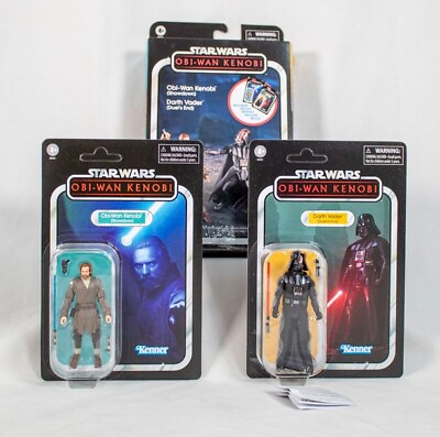 #ad Hasbro Star Wars The Vintage Collection Obi Wan Kenobi 2 Pack Action Figures $36.30