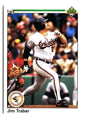 #ad 1990 Upper Deck Jim Traber Baltimore Orioles #268 $1.49