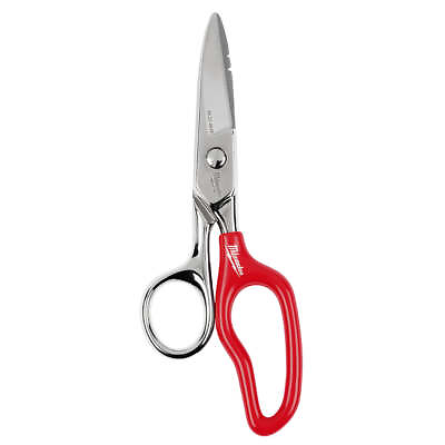 #ad Milwaukee 48 22 4049 Durable Sharp Steel Electrician Scissors w Extended Handle $22.97