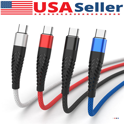 #ad Braided USB Type C USB C to USB A Fast Charge Cable Cord Charger Charging Sync $3.45