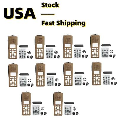 #ad 10X Brown Replacement Case Full Keypad Housing for XTS2500 Model 3 MIII Radio $240.00