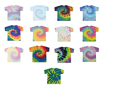 #ad Tie Dye Toddler Tees Multi Color 2T 3T 4T Short Sleeve 100% Pre Shrunk Cotton $8.40