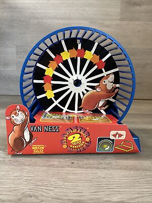 #ad NIP Van Ness Hampster Rat Small Animal Neon Exercise Wheel Blue $12.99