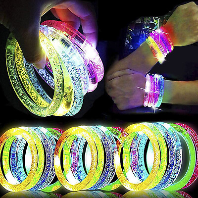 #ad Neon Glowing Bangle LED Bracelets LED Light Up Bracelets Luminous Bracelets gift $1.99