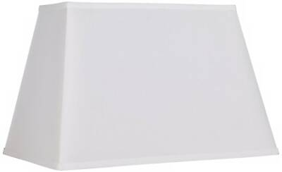 #ad #ad Lamp Shade White Large Rectangular 14quot; Top x 18quot; Bottom x 12quot; Height Spider $49.99