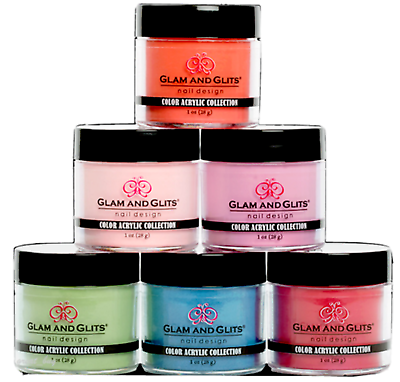 #ad Glam and Glits Nail Design Acrylic Colored Powder 1 oz Pick Any Color $8.95
