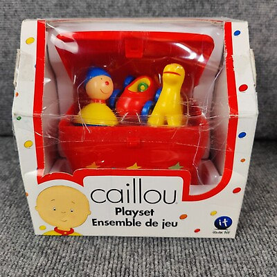 #ad CAILLOU Playroom Playset Toy box Figures Irwin Toys UNUSED IN BOX New Rare $44.95