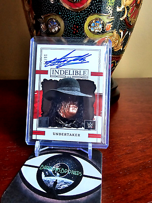 #ad Undertaker 2023 Panini Impeccable WWE Indelible Ink Auto 75 IN UTK On Card READ $399.99