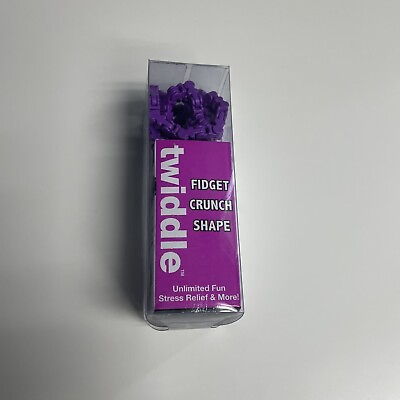 #ad Twiddle Extreme Fidget Crunch Shape Twist Fiddle Toy Purple $7.99