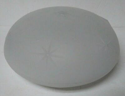8” Atomic Starburst Glass Ceiling Shade Globe Frosted Light Fixture Lamp MCM Vtg $24.99