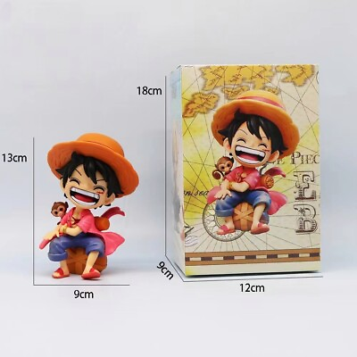 #ad One Piece Monkey D Luffy Model In Stock Hot 13x9x8cm Figurine Collectibles $25.99