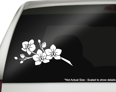 #ad Orchid Spring Flower Vinyl Window Decal Sticker for Car Truck Suv Van Wall 0030 $3.95
