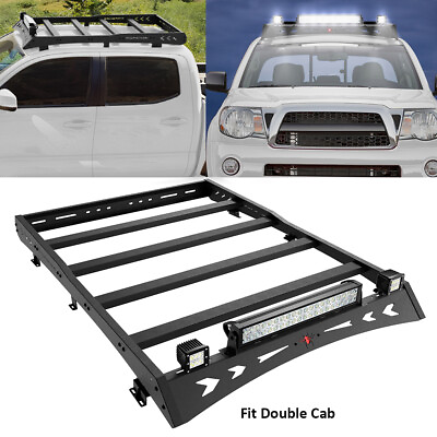 #ad Roof Rack Cargo Luggage Carrier Steel For Toyota Tacoma 2005 2023 Double Cab US $309.99