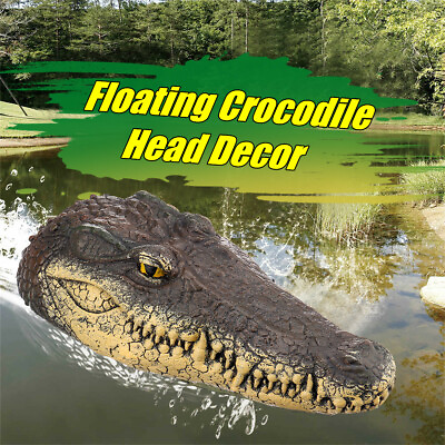 #ad New Floating Crocodile Head Garden Park Pond Pool Garden Art Decor Goose Duck $28.70