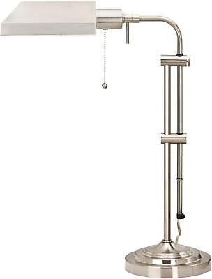 #ad 26quot; Height Metal Table Lamp in Brushed Steel $158.92