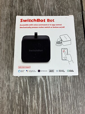 #ad Switchbot Bot Smart Switch Button Pusher Black New Open Box $18.99