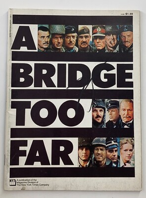 #ad VTG Movie Spectacular Magazine 1977 A Bridge Too Far Sean Connery No Label $25.16