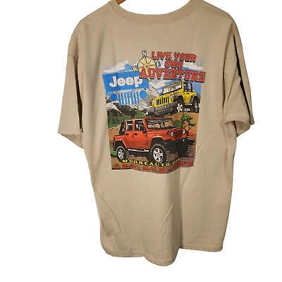 #ad Vintage Jeep Rubicon Wrangler T Shirt XL Off Road 4X4 USA 392 Hemi $37.00