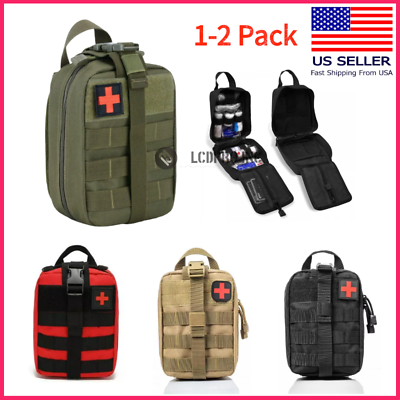 #ad Tactical First Aid Kit Medical Molle Rip Away EMT IFAK Survival Pouch Empty Bag $11.34