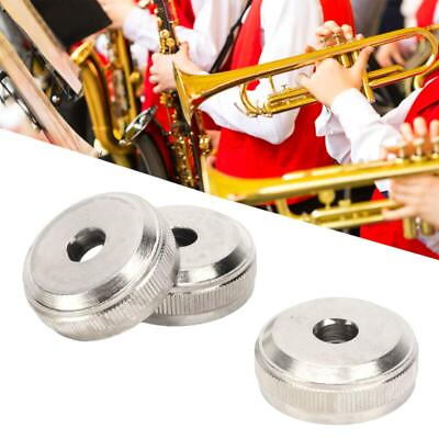 #ad 3x Metal Silver Trumpet Screw Piston Set $7.24