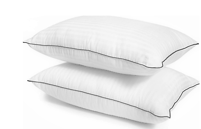 #ad Pillow Protectors with Zipper Egyptian Cotton 400TC Pack of 2 White Pillow Cover $12.49