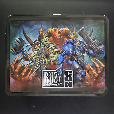 #ad BlizzCon 2008 Collectible Metal Lunch Box Blizzard Games Theme No Thermos $14.99