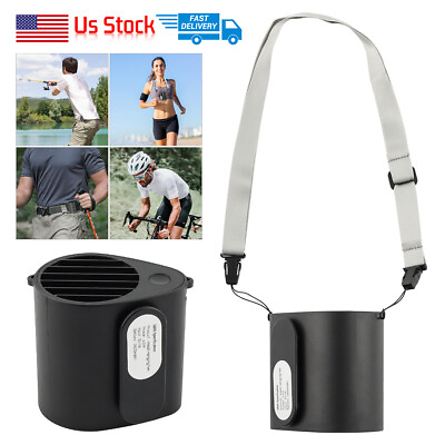 #ad Mini Portable Waist Clip on Hanging Cooling Fan USB Necklace Fan Indoor Outdoor $12.88