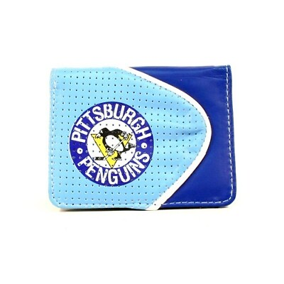 #ad NHL Pittsburgh Penguins Hockey Wallet The Perf Style Blue Series $29.99