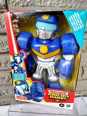 #ad Mega Mighties Transformers Rescue Academy Chase The Police Bot 10quot; $22.50