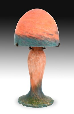 #ad Art Dèco style glass table lamp. $75.00